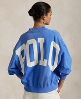 Polo Ralph Lauren Women's Oversize Back-Logo Fleece Crewneck Sweatshirt