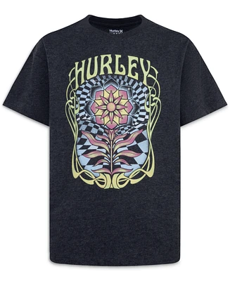 Hurley Big Girls Cosmic Bloom Oversized Graphic T-Shirt