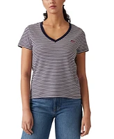 Levi's Plus Perfect V-Neck Striped T-Shirt