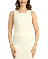 Bcx Juniors' Floral Jacquard Knit Scoop-Neck Tank Top