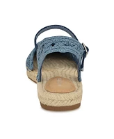 Nine West Women's Darby Woven Slingback Espadrille Flats