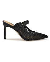 Nine West Women's Rondel Buckle Strap Slip-On Pumps