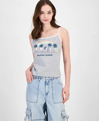 Grayson Threads, The Label Juniors' Peanuts Hawaii Graphic Tank Top