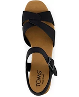 Toms Women's Isla Open Toe Wedge Sandals