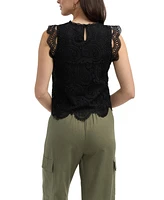 Ellen Tracy Women s Sleeveless Lace Top