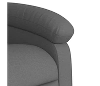 Recliner Chair Dark Gray Fabric