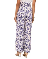 Vince Camuto Women's Floral Mid-Rise Wide-Leg Pants