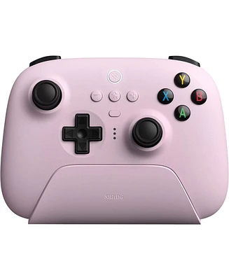 8Bitdo Ultimate Wireless Controller with Charging Dock for Pc, Android, Steam Deck, Apple - Pastel Pink