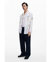 Desigual Men's Shirt with ethnic patterns