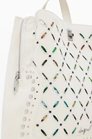 Desigual Women's Medium backpack with perforations and studs