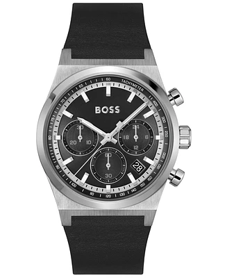 Hugo Boss Men's Candor Quartz Chronograph Leather Watch