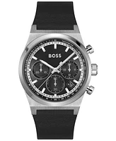 Hugo Boss Men's Candor Quartz Chronograph Leather Watch