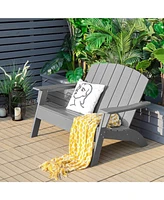 Hdpe Patio Adirondack Chair for Porch Garden Backyard