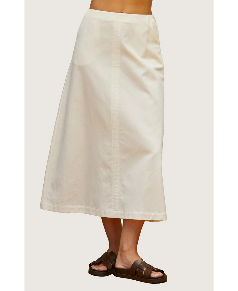 Crescent Women's Jimena Flare Midi Skirt