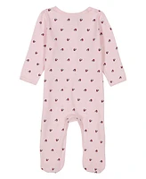 Tommy Hilfiger Baby Girl One-Piece Heart Flags Footed Coverall