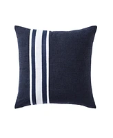 Nautica Sailor Harbor Embroidered Square Pillow, 20" X 20"