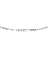 Diamond Half Bezel Flexible Bangle Bracelet (1/2 ct. t.w.) in 10k White Gold