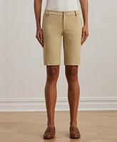 Lauren Ralph Twill Stretch Bermuda Shorts