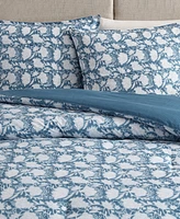 Nautica Bayport Floral Cotton Reversible -Pc. Comforter Set