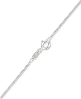 Marcasite & Crystal Interlocking Hearts 18" Pendant Necklace in Sterling Silver