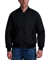 Karl Lagerfeld Men's Quilted Water-Resistant Bomber Jacket