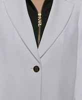 Karl Lagerfeld Paris Women's Notched-Collar Hoodie Blazer