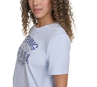 Starter Women's Cotton Retro Tennis Graphic T-Shirt