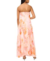 Parker Women's The Emerson Strapless Floral-Print Maxi Dress