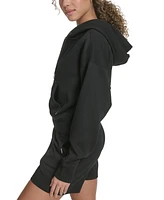 Starter Women's Geo Jacquard Cropped Full-Zip Hoodie