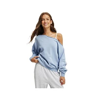 Cotton On Women's Classic Fleece Off The Shoulder Sweatshirt