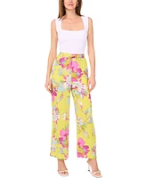 Vince Camuto Women's Floral-Print Wide-Leg Pants