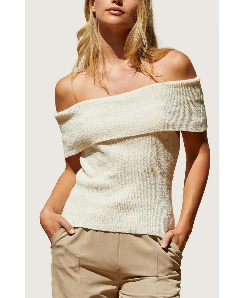 Women's Nyla Off Shoulder Sweater Knit Top