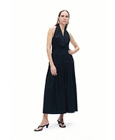 Nocturne Women's Halter Neck Maxi Dress