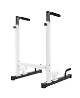 BalanceFrom Dip Stand, Home Gym Exercise Equipment Steel Bar, 500 Pound Capacity, White