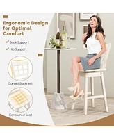 Counter Height Bar Stools Set of 2 Stylish & Comfortable Chairs for Kitchen or Home