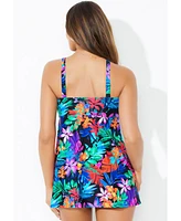 Swimsuits for All Plus Loop Strap Two-Piece Swimdress