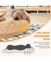 Washable Fluffy Human Dog Bed with Soft Blanket and Plump Pillow