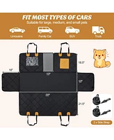 Dog Car Seat Cover Protector for Back Seat with Mesh Windows
