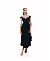 Nocturne Women's Tie Detail Midi Dress