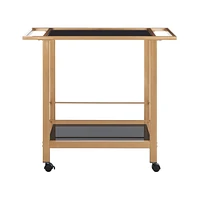 Gaelle 2 Tier Bar Cart W Handle