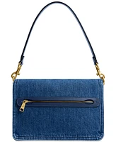 Coach Chain Tabby Small Denim Shoulder Bag