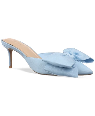 On 34th Alaynaa Pointed-Toe Bow Mule Pumps, Exclusively at Macy's