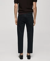 Mango Men's Eu Tapered-Fit Crop Jeans