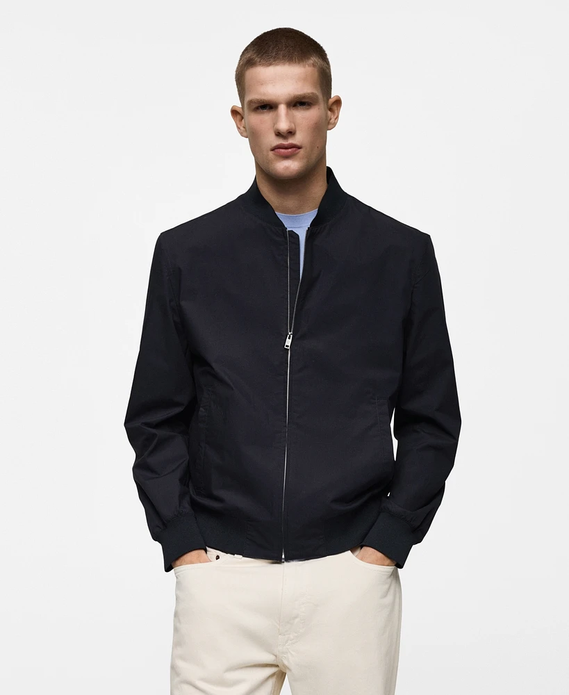 Mango Men's Slim-Fit Bomber Jacket