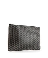 Pre-Owned Goyard Gm Senat Zip Pouch Coated Canvas