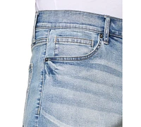 Lazer Men's Miles Slim-Fit Stretch 9-1/2" Denim Shorts
