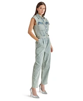 Steve Madden Women's Olynne Sleeveless Tie-Waist Jumpsuit