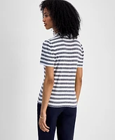 Tommy Hilfiger Women's Dot-Stripe Polo Shirt