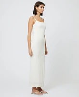 French Connection Women's Square-Neck Pointelle Dress