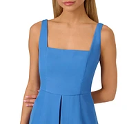 Adrianna by Papell Women's Square-Neck Crepe Romper